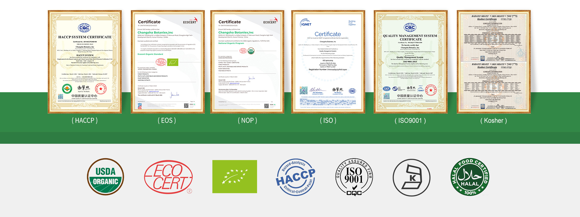 Certifications